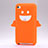 Etui Silicone Souple Ange pour Apple iPod Touch 4 Orange