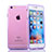 Etui Transparente Integrale Silicone Souple Portefeuille pour Apple iPhone 6S Plus Violet