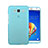Etui Ultra Fine Silicone Souple Transparente pour Huawei Ascend GX1 Bleu
