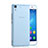 Etui Ultra Fine Silicone Souple Transparente pour Huawei Y6 Bleu