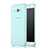 Etui Ultra Fine Silicone Souple Transparente pour Samsung Galaxy A7 Duos SM-A700F A700FD Bleu