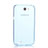 Etui Ultra Fine Silicone Souple Transparente pour Samsung Galaxy Note 2 N7100 N7105 Bleu