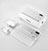 Etui Ultra Fine Silicone Souple Transparente T04 pour Apple iPhone Xs Blanc Petit