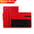 Housse Clapet Portefeuille Livre Cuir avec Clavier L01 pour Huawei MediaPad M3 Lite 10.1 BAH-W09 Rouge