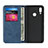 Housse Clapet Portefeuille Livre Cuir L03 pour Huawei Honor 10 Lite Bleu Petit
