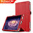 Housse Clapet Portefeuille Livre Cuir pour Huawei MediaPad M2 10.1 FDR-A03L FDR-A01W Rouge