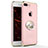 Housse Contour Luxe Metal et Plastique avec Support Bague Anneau A04 pour Apple iPhone 7 Plus Rose