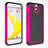 Housse Contour Silicone et Vitre Transparente Mat pour HTC Bolt Rose Rouge