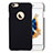 Housse Plastique Rigide avec Trou Mat pour Apple iPhone 6S Plus Noir Petit