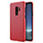 Housse Plastique Rigide Mailles Filet pour Samsung Galaxy S9 Plus Rouge