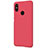 Housse Plastique Rigide Mailles Filet pour Xiaomi Mi A2 Rouge