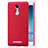 Housse Plastique Rigide Mailles Filet pour Xiaomi Redmi Note 3 Pro Rouge