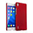 Housse Plastique Rigide Mat pour Huawei P7 Dual SIM Rouge