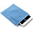 Housse Pochette Velour Tissu pour Apple iPad 2 Bleu Ciel