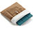 Housse Pochette Velour Tissu pour Apple iPad 3 Marron Petit