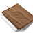 Housse Pochette Velour Tissu pour Apple iPad 3 Marron Petit