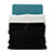 Housse Pochette Velour Tissu pour Apple iPad 4 Noir Petit
