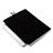 Housse Pochette Velour Tissu pour Apple iPad 4 Noir Petit