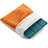 Housse Pochette Velour Tissu pour Apple iPad 4 Orange