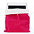 Housse Pochette Velour Tissu pour Apple iPad 4 Rose Rouge