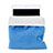 Housse Pochette Velour Tissu pour Apple iPad Mini 2 Bleu Ciel Petit