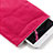 Housse Pochette Velour Tissu pour Apple iPad Mini 2 Rose Rouge Petit