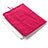 Housse Pochette Velour Tissu pour Apple iPad Mini 2 Rose Rouge Petit