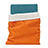 Housse Pochette Velour Tissu pour Apple iPad Mini 4 Orange Petit