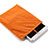 Housse Pochette Velour Tissu pour Apple iPad Mini 4 Orange Petit