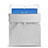 Housse Pochette Velour Tissu pour Apple iPad New Air (2019) 10.5 Blanc Petit