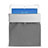 Housse Pochette Velour Tissu pour Apple iPad New Air (2019) 10.5 Gris