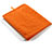 Housse Pochette Velour Tissu pour Apple iPad Pro 9.7 Orange Petit