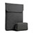 Housse Pochette Velour Tissu pour Apple MacBook Pro 13 pouces Noir
