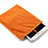 Housse Pochette Velour Tissu pour Asus Transformer Book T300 Chi Orange Petit