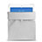 Housse Pochette Velour Tissu pour Huawei MediaPad M6 10.8 Blanc Petit