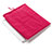 Housse Pochette Velour Tissu pour Huawei MediaPad M6 8.4 Rose Rouge Petit