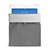 Housse Pochette Velour Tissu pour Huawei MediaPad T3 8.0 KOB-W09 KOB-L09 Gris
