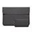 Housse Pochette Velour Tissu S03 pour Huawei Matebook D15 (2020) 15.6 Noir