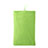 Housse Pochette Velour Tissu Universel Vert