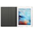 Housse Portefeuille Livre Cuir L02 pour Apple iPad 2 Noir Petit