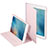 Housse Portefeuille Livre Cuir L03 pour Apple iPad Mini 3 Rose Petit