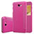 Housse Portefeuille Livre Cuir pour Samsung Galaxy J5 Prime G570F Rose Rouge