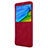 Housse Portefeuille Livre Cuir pour Xiaomi Redmi Note 5 Pro Rouge Petit