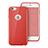 Housse Silicone avec Trou Souple Couleur Unie pour Apple iPhone 6 Rouge