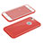Housse Silicone avec Trou Souple Couleur Unie pour Apple iPhone 6 Rouge Petit