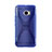 Housse Silicone Souple Transparente Vague X-Line pour HTC 10 One M10 Bleu