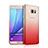 Housse Transparente Rigide Degrade pour Samsung Galaxy Note 5 N9200 N920 N920F Rouge
