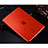 Housse Ultra Fine Silicone Souple Transparente pour Apple iPad Air 2 Rouge Petit