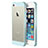 Housse Ultra Fine Silicone Souple Transparente pour Apple iPhone SE Bleu Petit