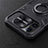 Housse Ultra Fine TPU Souple avec Support Bague Anneau Aimante Magnetique pour Apple iPhone 12 Pro Noir Petit